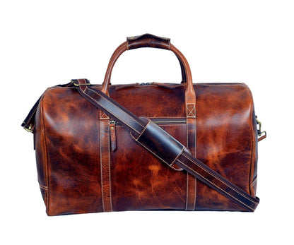 Handmade leather duffle bag,studded weekender,travel overnight bag,men's women's carry-on