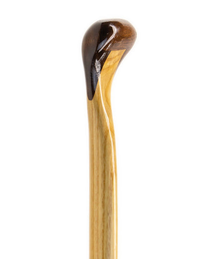 White Ash Cherry/Walnut 7" Beavertail Canoe Paddle